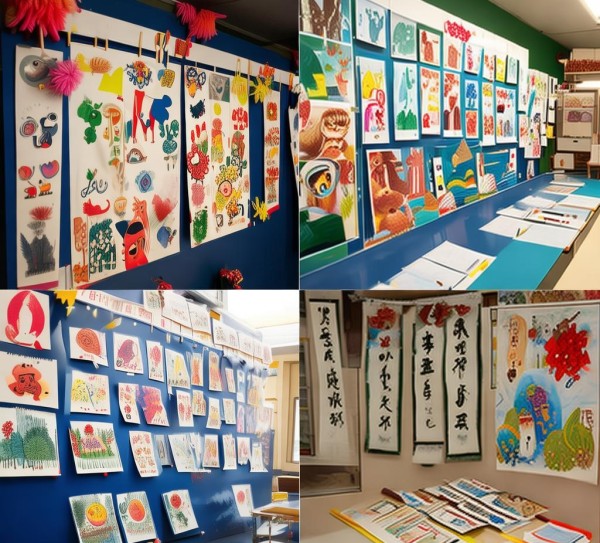 一年级庆元旦书画展，童趣盎然，墨香迎新岁,一年级庆元旦书画展，童趣盎然，墨香迎新岁,书法艺术,第1张