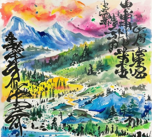 稚笔绘山水——一年级学生的诗意山行书法展,稚笔绘山水——一年级学生的诗意山行书法展,书法艺术,第1张